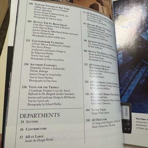 ARCHITECTURAL DIGEST Magazine, March, 2001, VIRGINIA GOVERNOR'S MANSION! - Picture 5 of 6